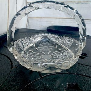 Vintage Crystal candy serving dish